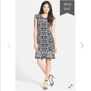 FELICITY & COCO Jacquard Body-Con Sweater Dress